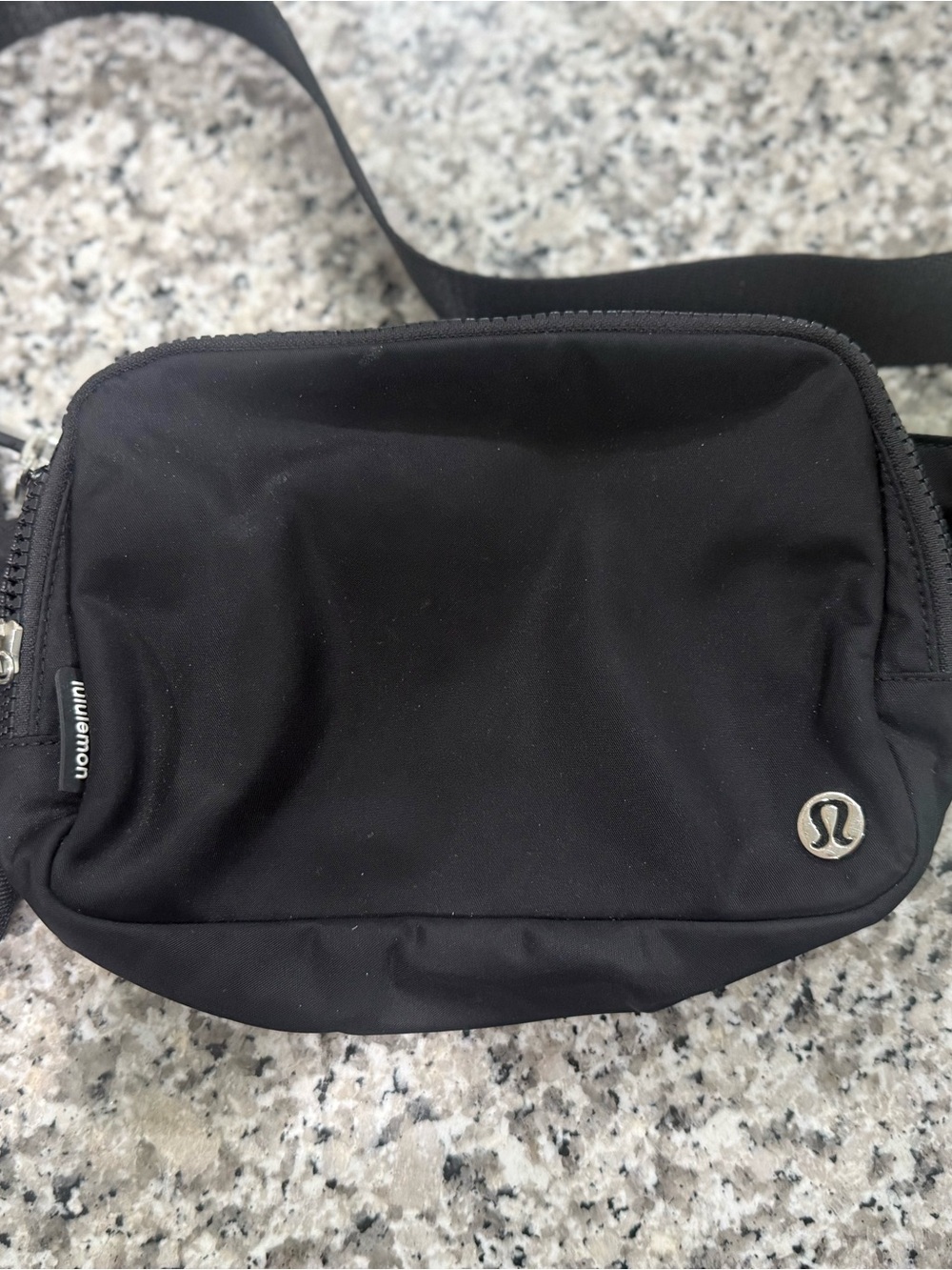 lululemon athletica Black Belt Bag - Minimal Crossbody Pouch